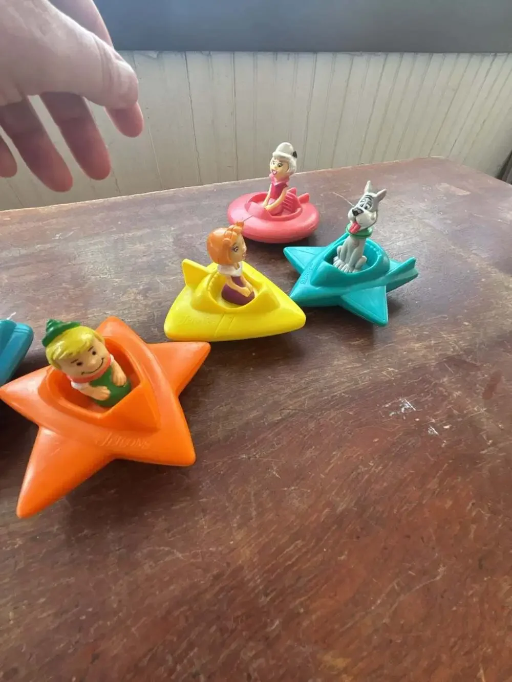 Vintage 1989 Wendy's The Jetsons Space Vehicles Toy Lot